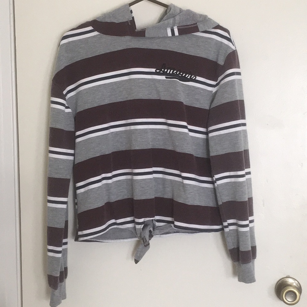 Long sleeve hoodie tshirt